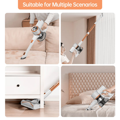 FABULETTA Cordless Vacuum Cleaner, 29Kpa Powerful Suction, 8 in 1 Lightweight Stick Vacuum Cleaner for Pet Hair & Hard Floor