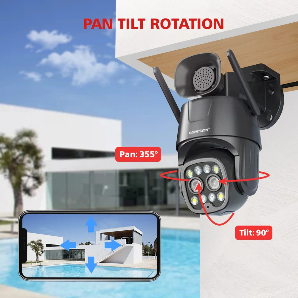 Wifi/4G Sim Card PTZ IP Camera