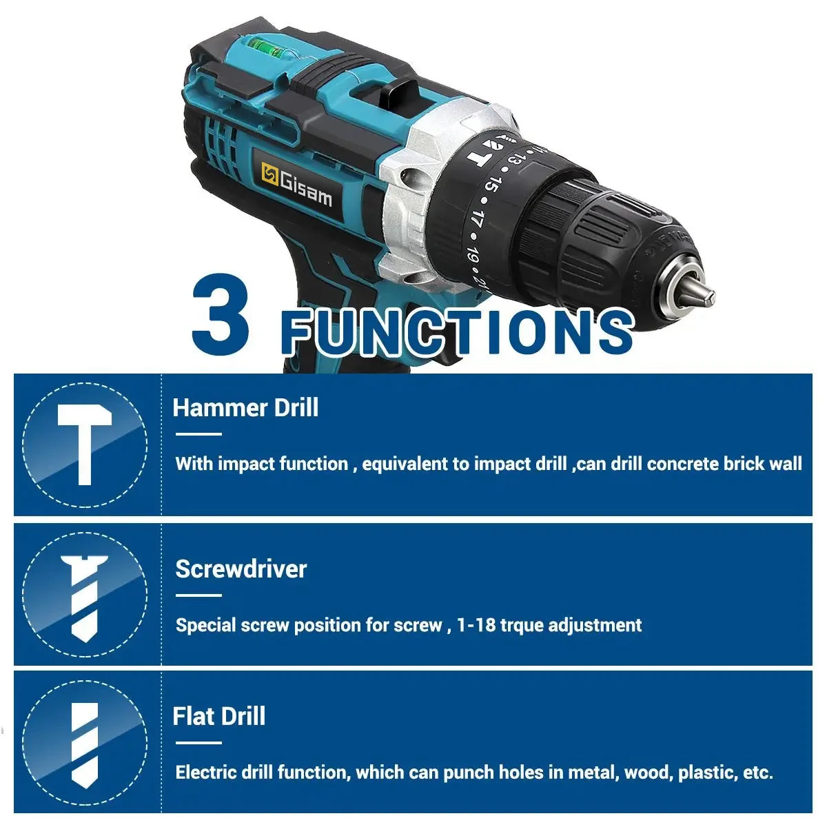 88VF Cordless Drill Electric Screwdriver