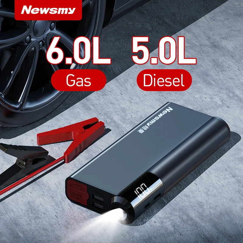 16000mAh Car Jump Starter 1200A Portable Charger