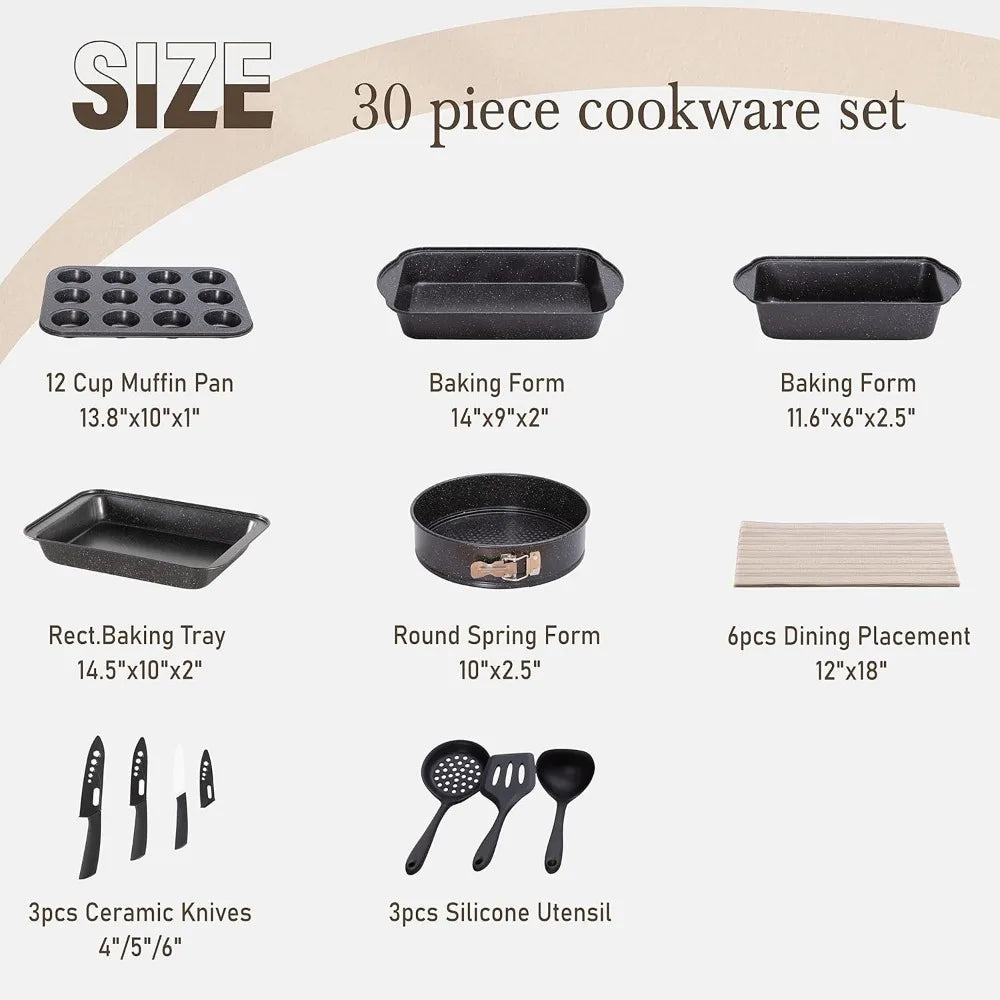 Kitchen Non-Stick Pots and Pans Set