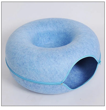 Donut Cat Bed Interactive Tunnel  Toys