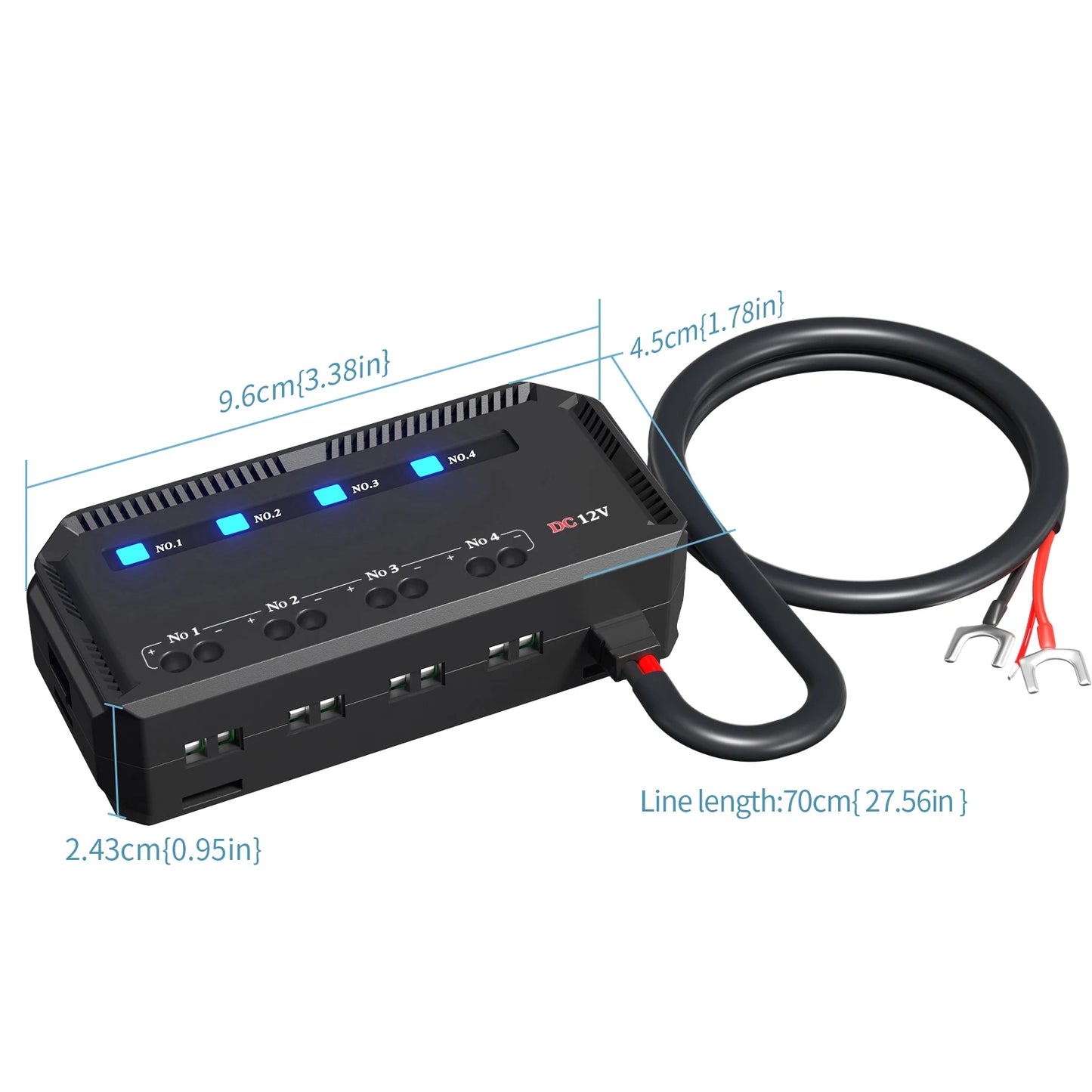 Gadpow 12V Fuse Block Universal 20A Moto Car Fuse Block and Relay Box Kit Battery Fuse Box Terminal Block for 12 Volt Vehicle