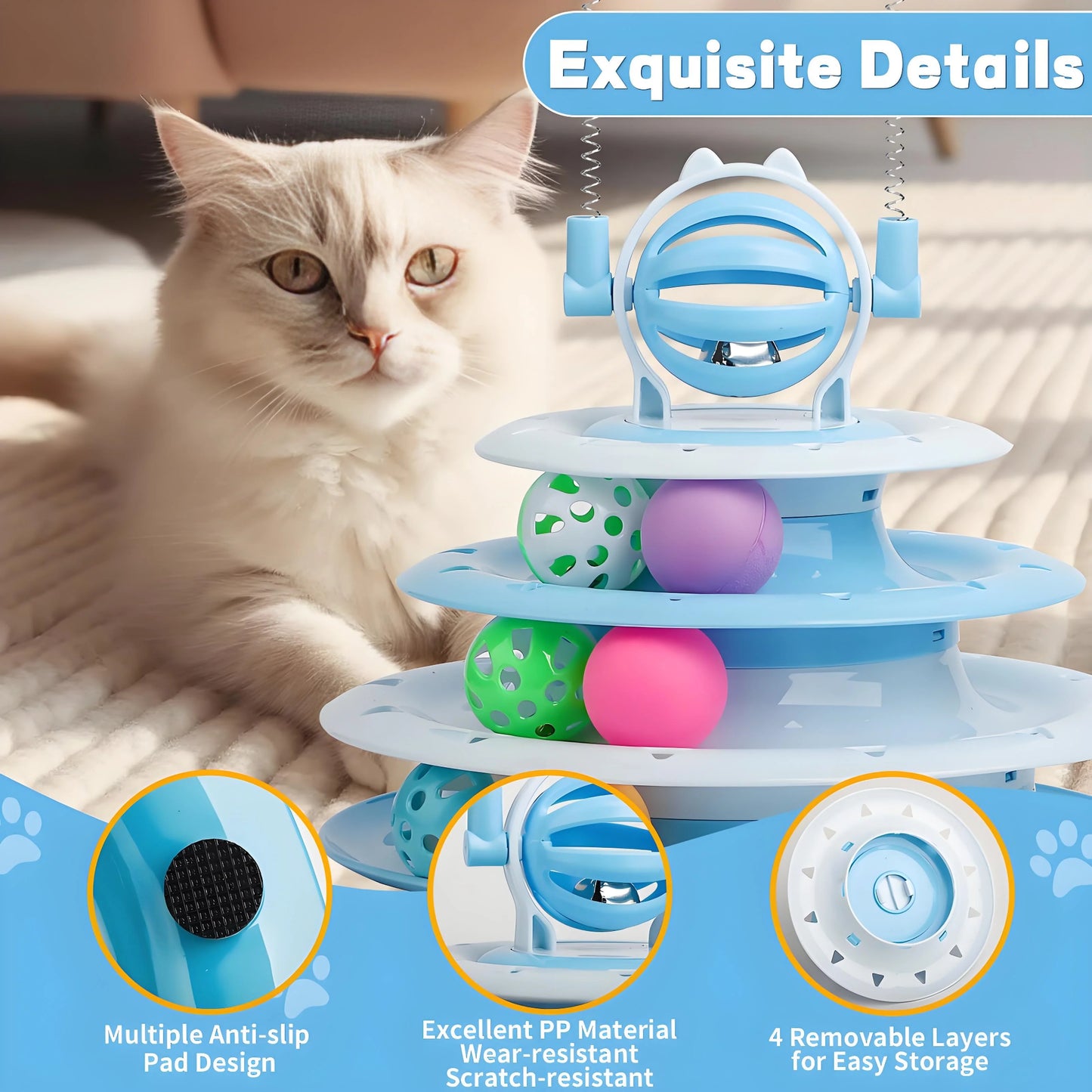 Interactive Puzzle Ball Cat Toy