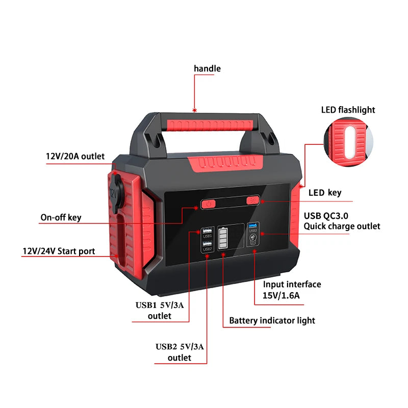 High Capacity 12V 24V Truck Start Device