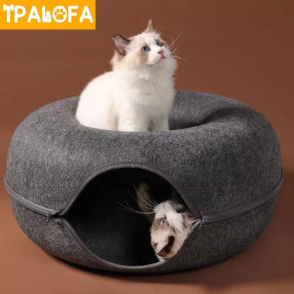 Pet Cat House Tunnel Bed