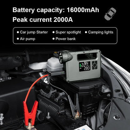 Car  2000A Jump Starter with air Compressor
