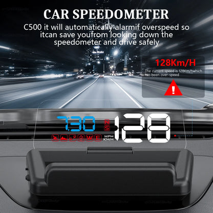 C500 Auto GPS HUD Head-Up Display Windshield Car Speedometer