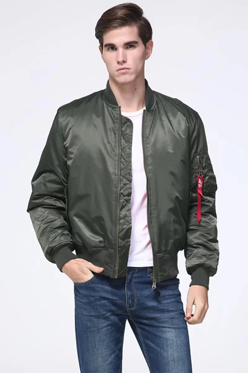 Women Male Bomber Flight Jacket