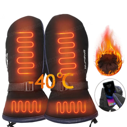 Heated Winter Moto Gloves