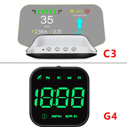 C3 Obd2 Head Up Display Electronic Digital Speedometer