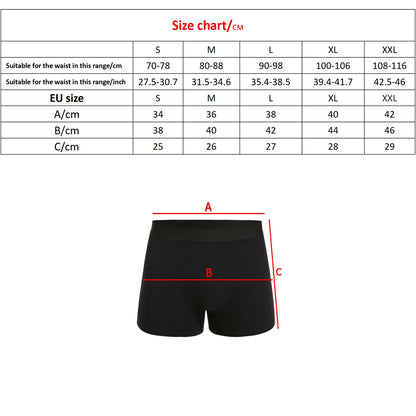 6PCS Black Boxer Shorts for Men