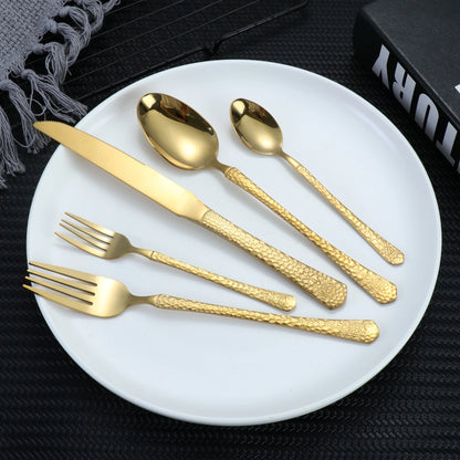 5/25 Western style stainless steel tableware silverware set