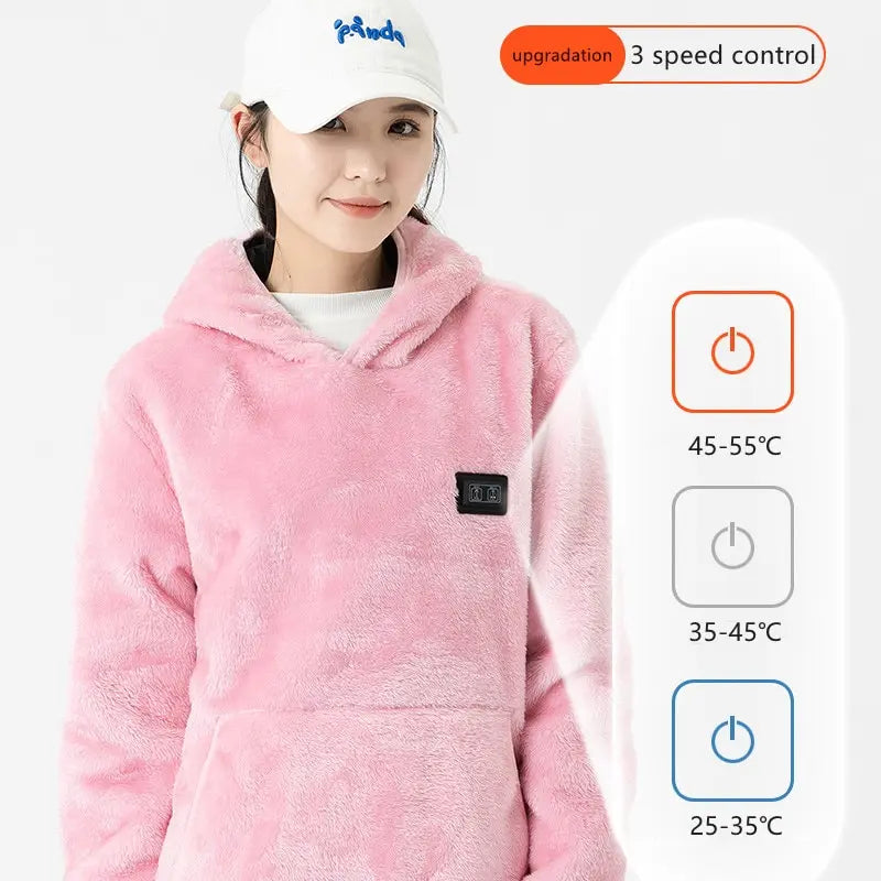 USB Heated Winter Hoodie