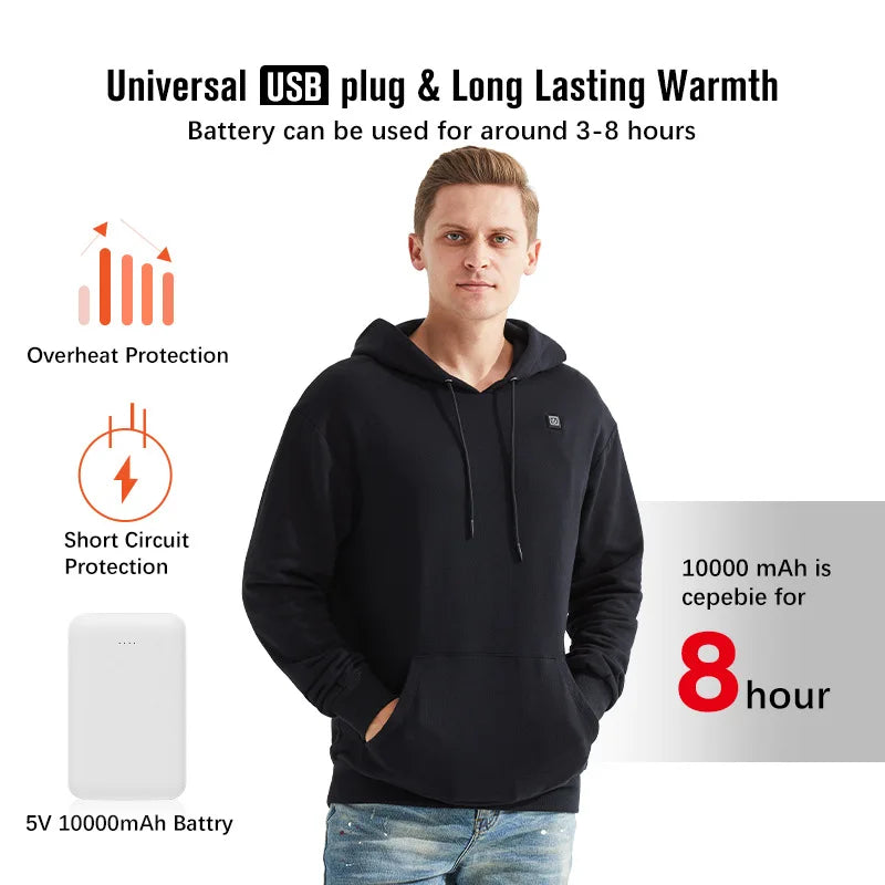 Heated Winter Sportswear Hoodie