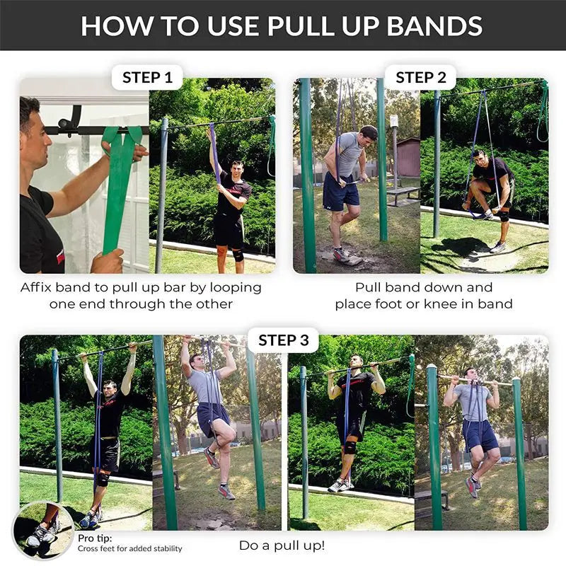 Fitness Elastic Belt Pull-ups Resistance Band