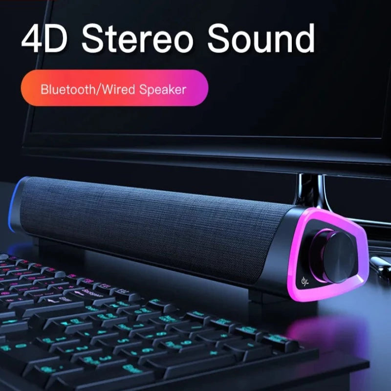 4D Computer Bluetooth Speaker Bar Stereo