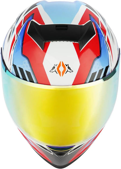 Modular LED Full Face Motorcycle Helmet