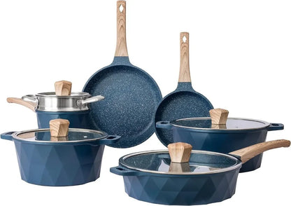 Nonstick Cast Aluminum Pots and Pans  Cookware Sets