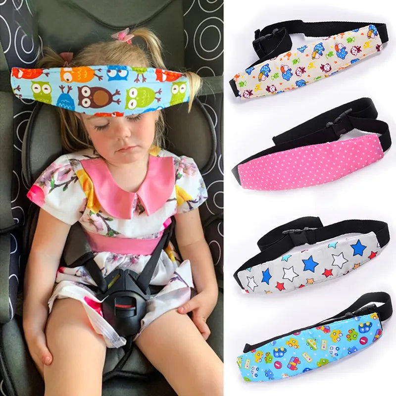 Infant Baby Car Seat Head Support Belt