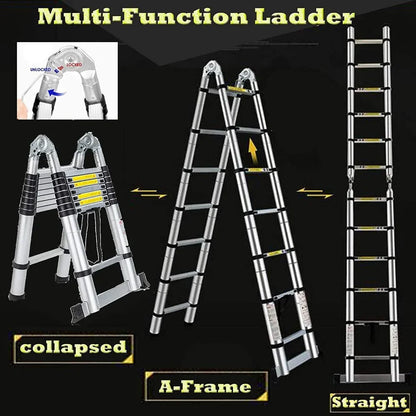 12.5ft 6+6 Steps A-Frame Telescoping Ladder