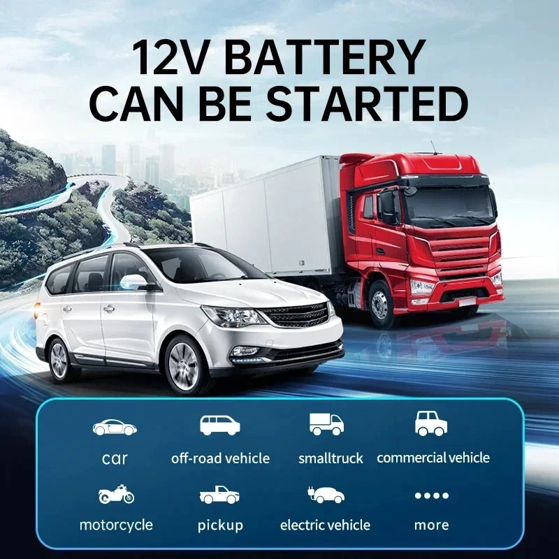 Upgraded 6 in 1 Car Jump Starter & Air Pump