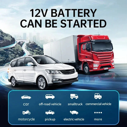 Upgraded 6 in 1 Car Jump Starter & Air Pump