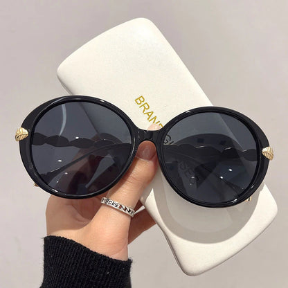 Women Oversized Luxury Round Sunglasses