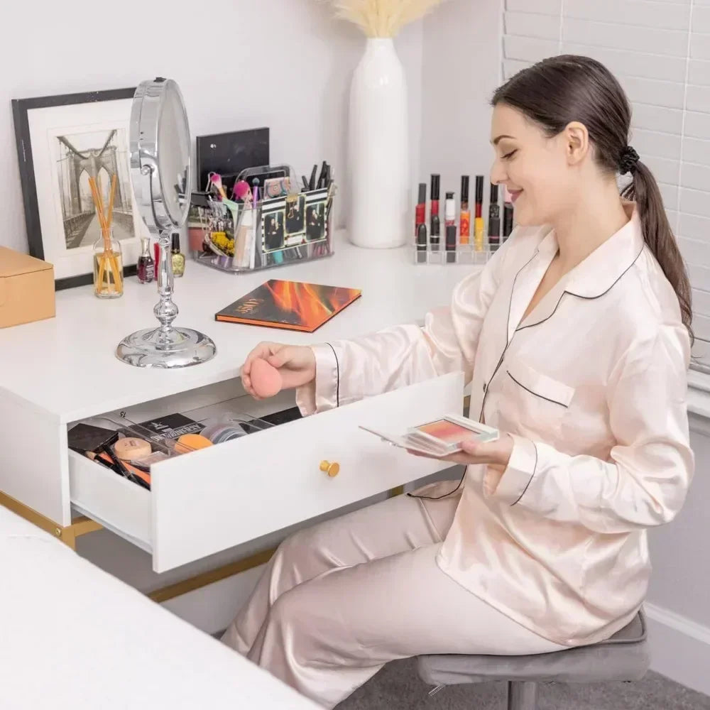 39.4 Inch Vanity Desk with 2 Drawers