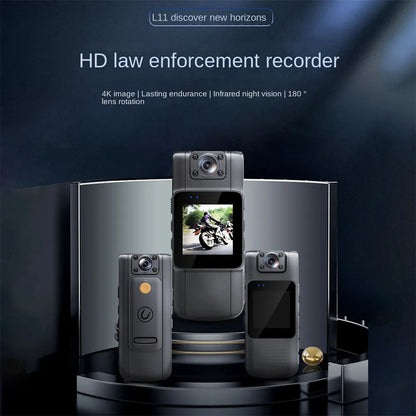 180 Rotatable Len And Back Clip HD Body Worn Camera