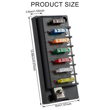 4/6-Way 12V Blade Fuse Box