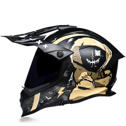 800 DOT Dual Lens Full Face Cross Helmet