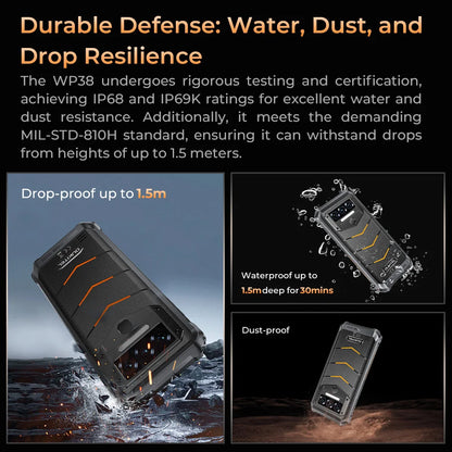 10600mAH  WP38 Rugged Smartphone