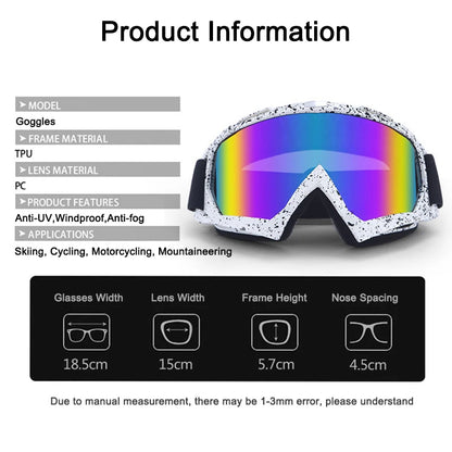 Anti-Fog Ski Snowboard Goggles