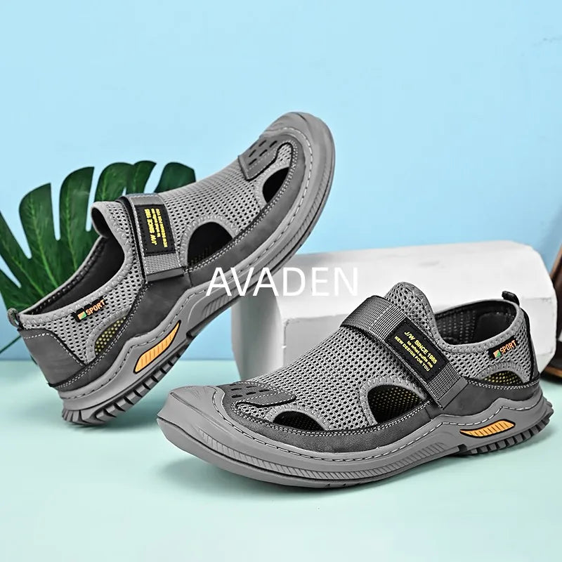 Man Breathable Platform Sandals