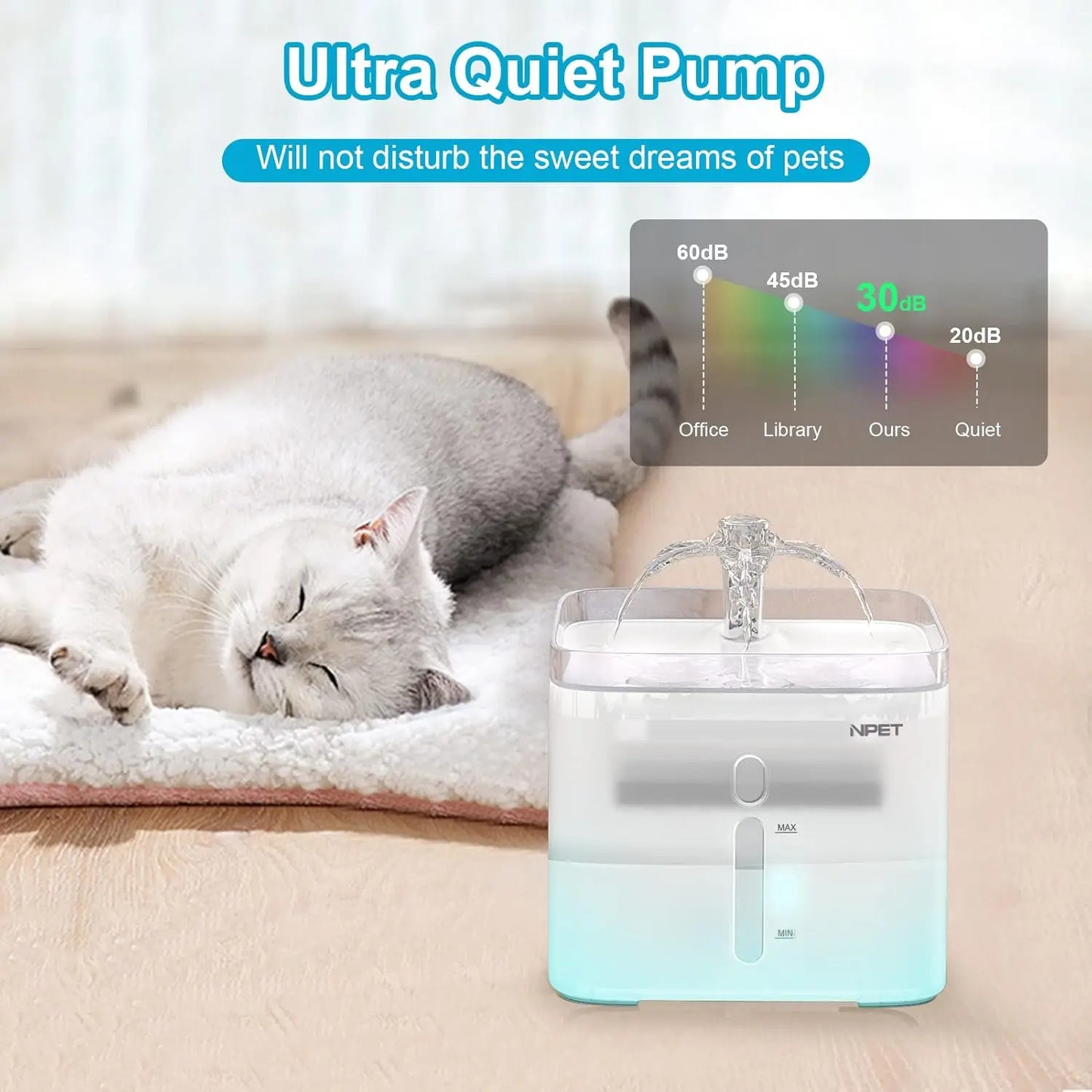 Cat Water Fountain, 3L