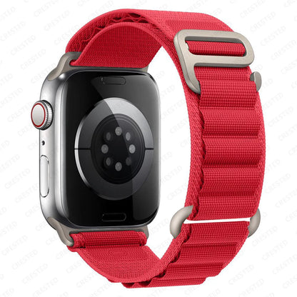 Straps for Apple watch Ultra 3 band 49mm 45mm 46mm 42mm 44mm 41 40mm Nylon Alpine bracelet correa iwatch Series 11 10 9 8 7 6 SE