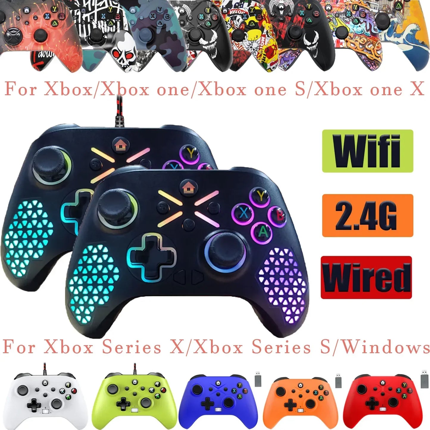 Wifi/2.4G/Wired Wireless Controller For Xbox