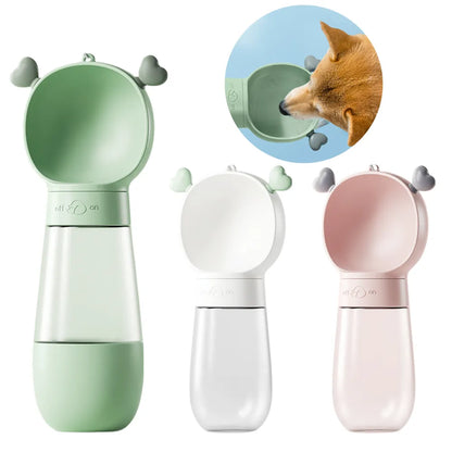 2 In 1 Portable Dog Water Food Bottle