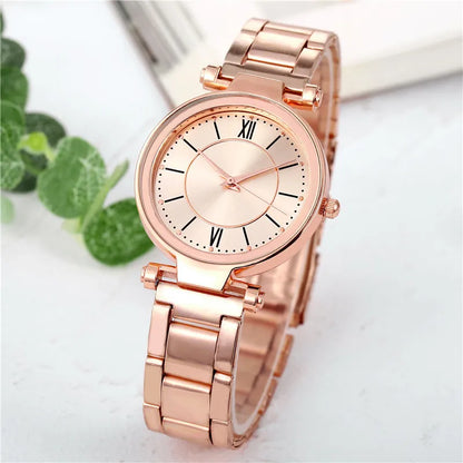 Luxury Rose Gold Stainless Steel Wristwatches