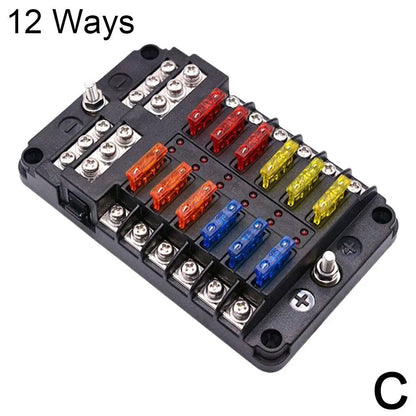 12V 36V Car Boat Fuse Box