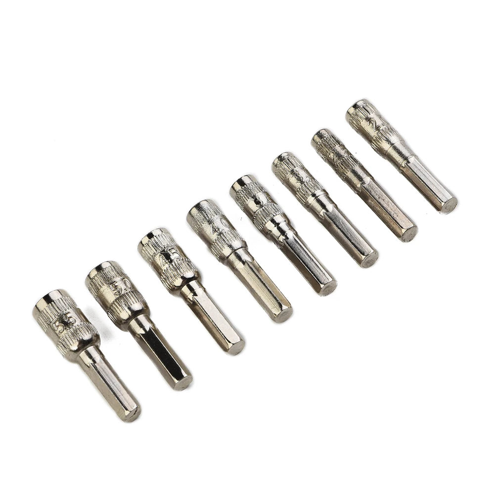 8pcs 6 Point H4 Hex Socket Screwdriver Bit Set