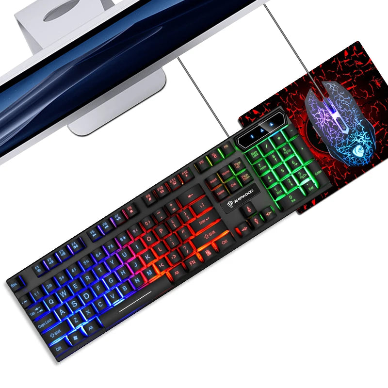 Luminous keyboard, mouse Set