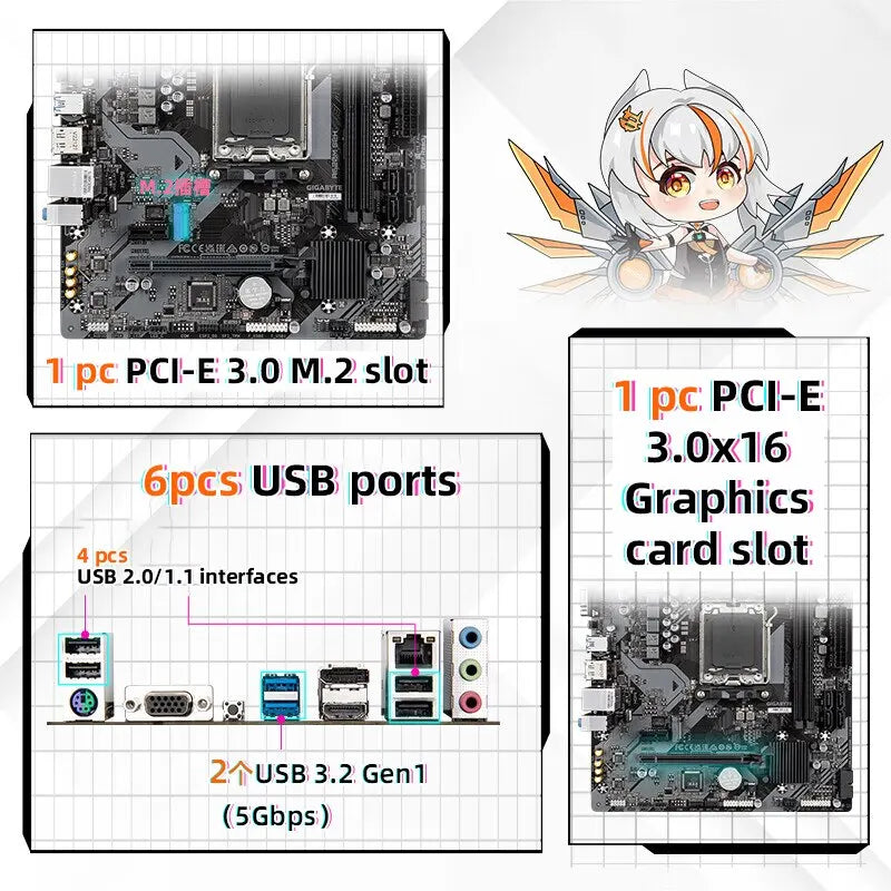 A620M S2H AM5 Motherboard