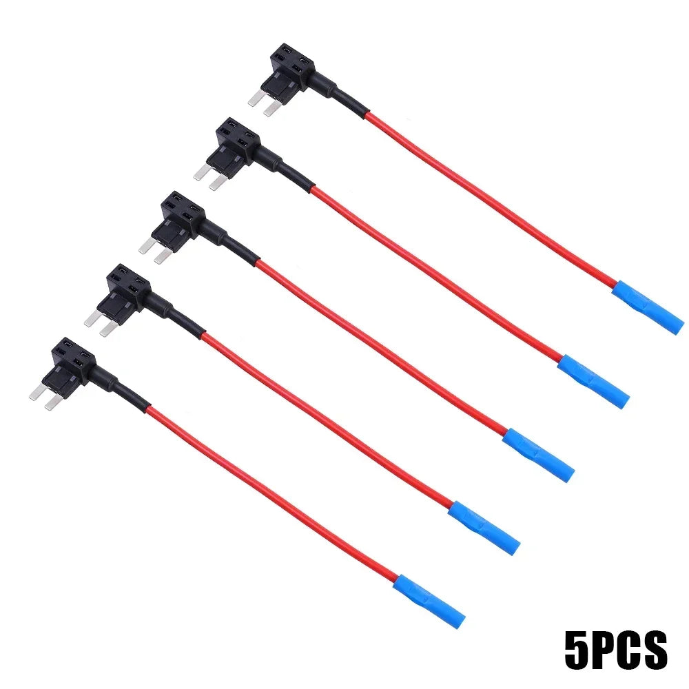 10/5pcs 12V MINI SMALL MEDIUM Size Car Fuse Holder Add-a-circuit TAP Adapter Micro Mini Standard ATM Blade Fuse for Cars Vans