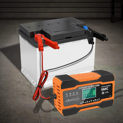 12V 24V 12A 10A Battery Charger Smart Fast Charging