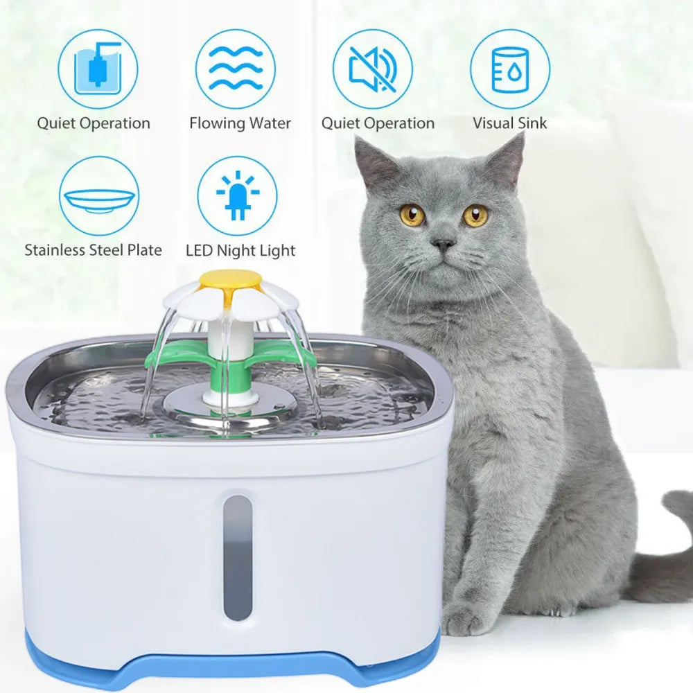 Stainless Steel Automatic Cat Water Fountain