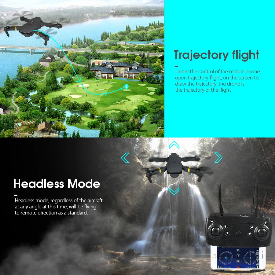 Foldable E58 RC Drone