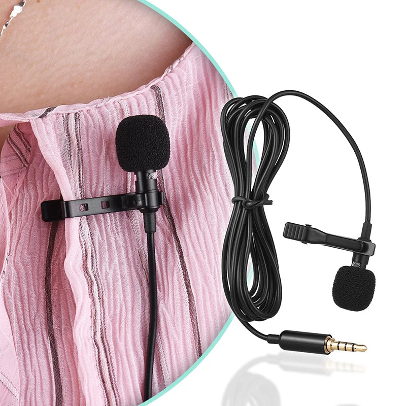 USB Mini Lapel Clip  Phone PC Microphone