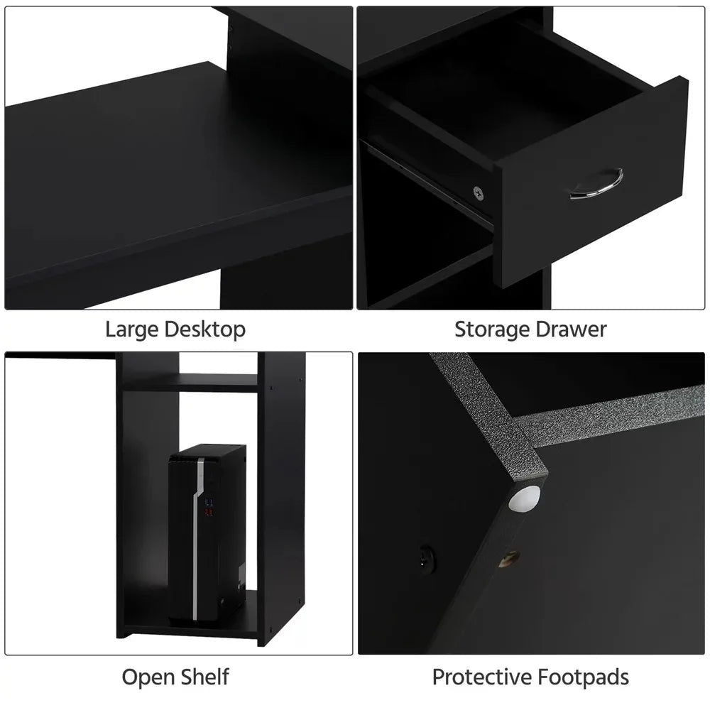 Home Office Workstation Computer Desk with Drawer